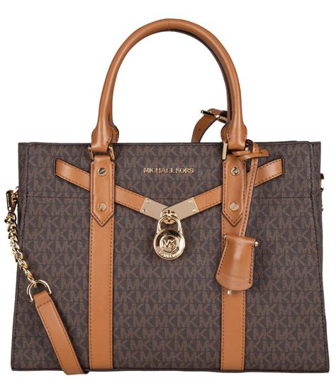 michael kors hamilton two tone leather tote|Michael Kors nouveau Hamilton bag.